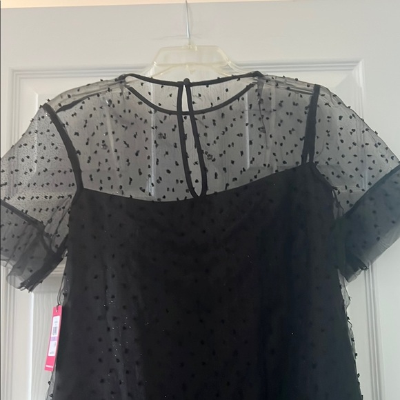 Vince Camuto Black Dress with Pearl Accents - Picture 8 of 9